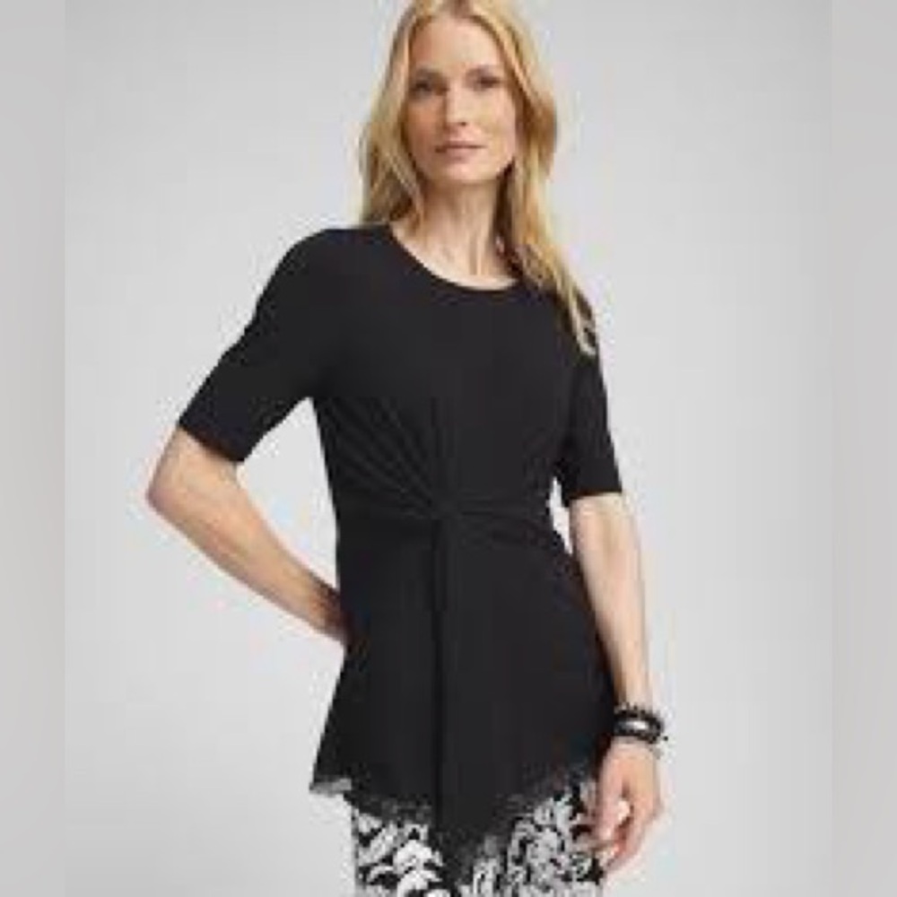 Chico’s Touch of Cool™ Draped Tunic SZ 2 (Women’s Large)